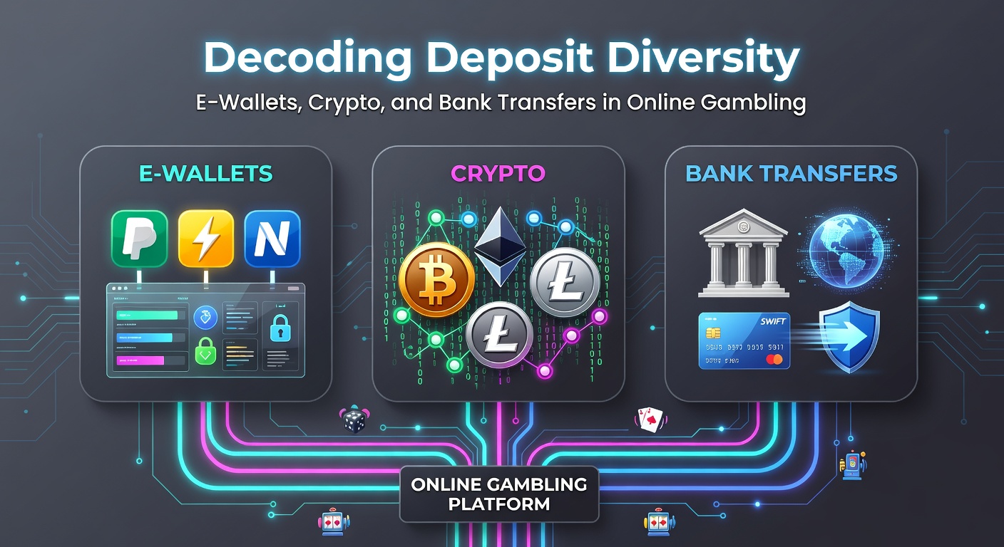 Blockchain network visualization with crypto coins like Bitcoin and Ethereum flowing into a casino vault, symbolizing secure digital deposits