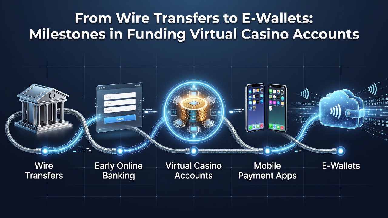 Modern e-wallet interface displayed on smartphone with casino account funding options highlighted