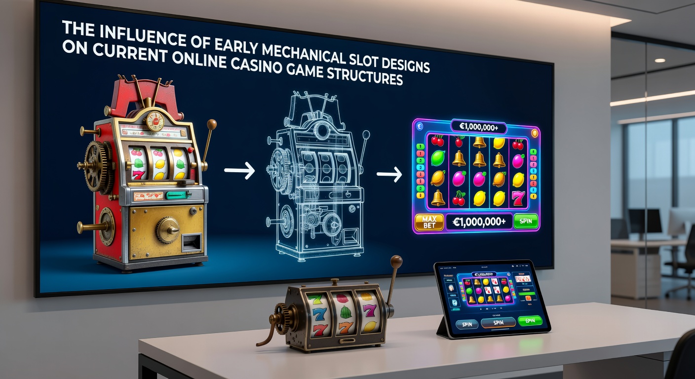 Comparison view of vintage mechanical reels alongside modern digital slot interface showing persistent payline patterns