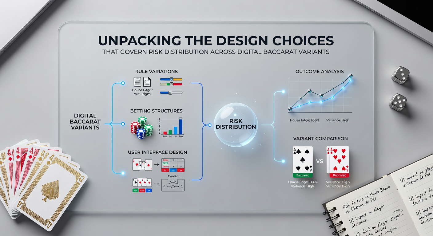 Digital baccarat interface showing multiple betting options and card layout on screen